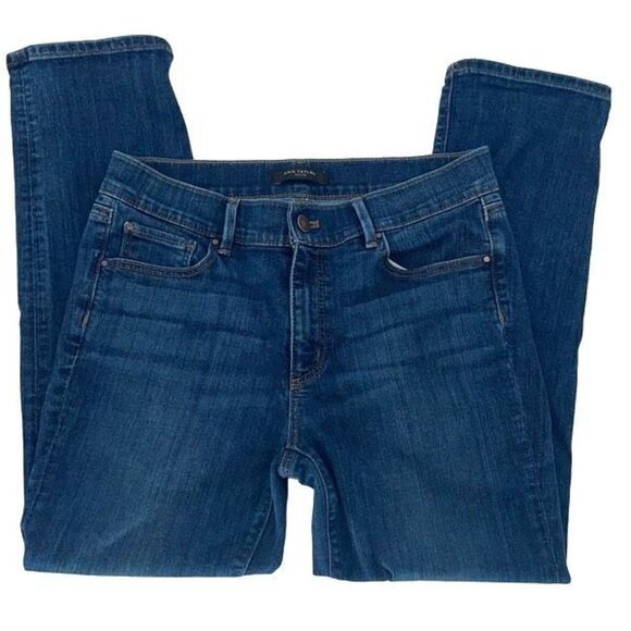 Ann Taylor Womens Slim Jeans Modern Fit Medium Wash Stretch‎ Denim Blue Size 6P - Picture 5 of 10